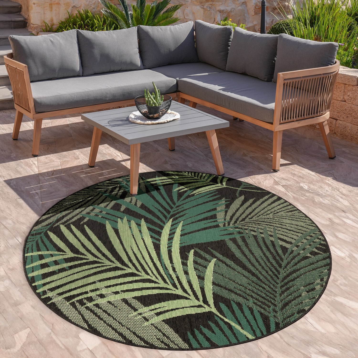 In- & Outdoor-Teppich Ostende Schwarz