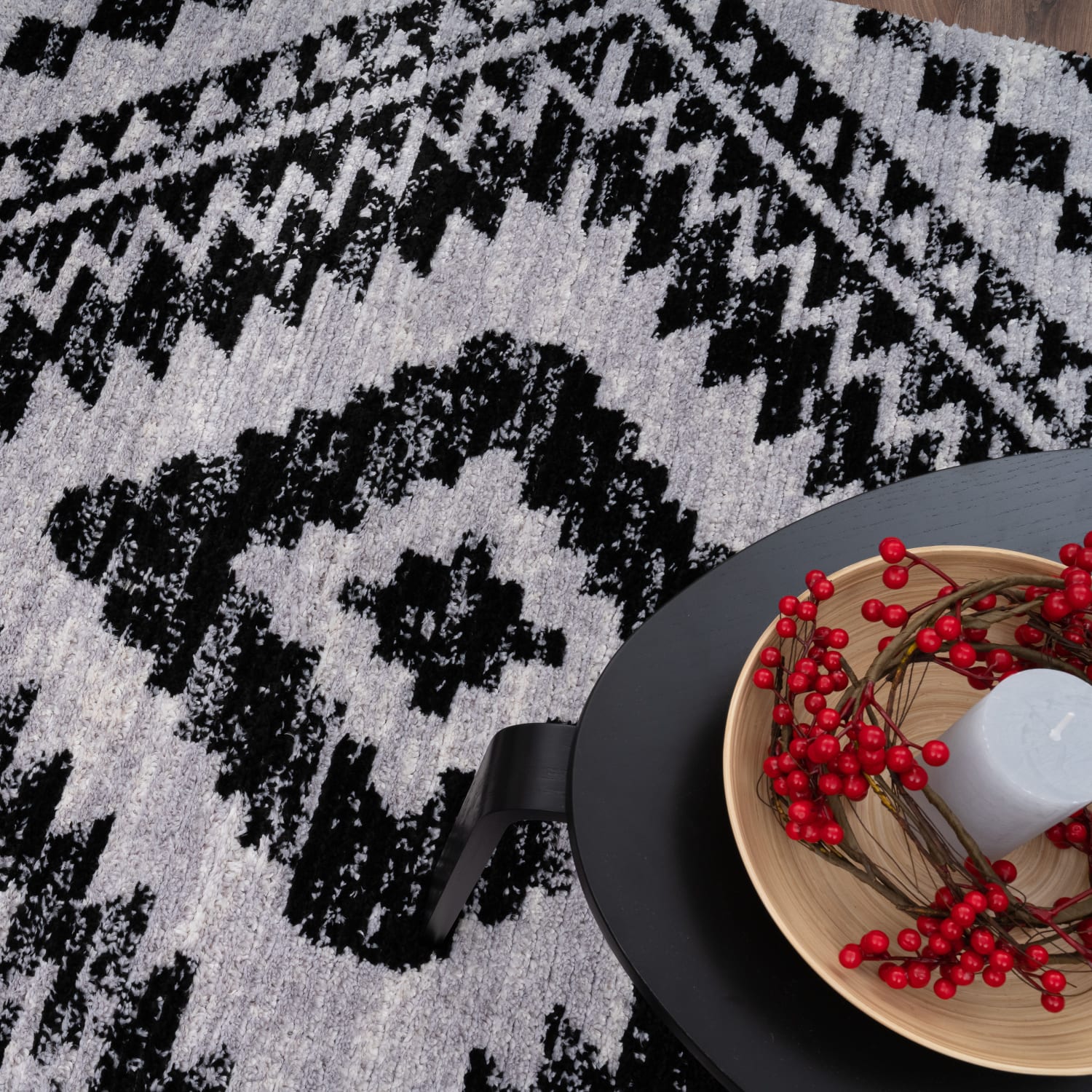 Teppich Epperson Schwarz