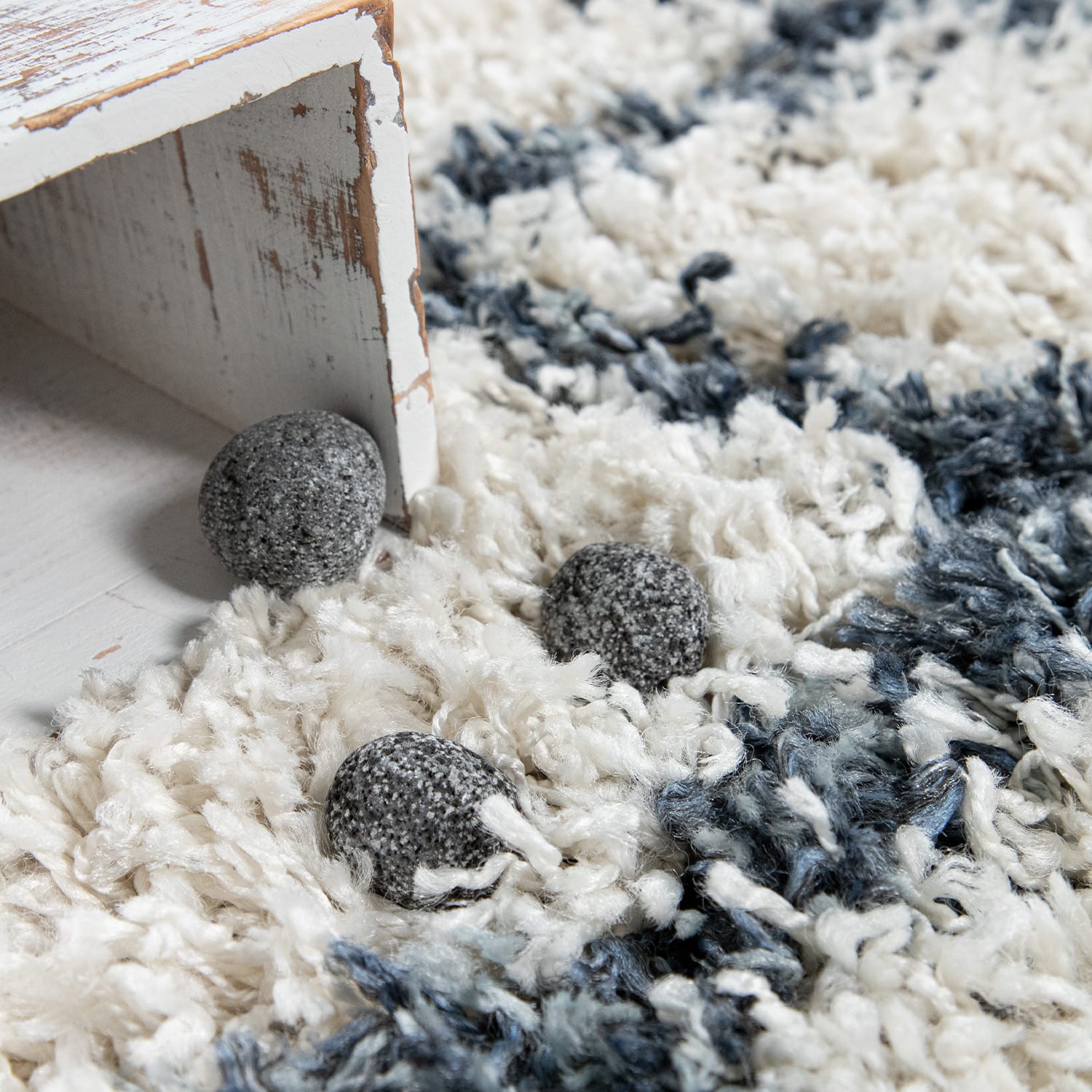 Hochflorteppich Nador Creme