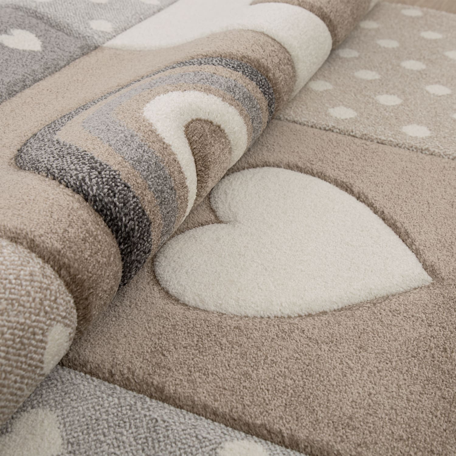 Kinder-Teppich Cosmo Beige