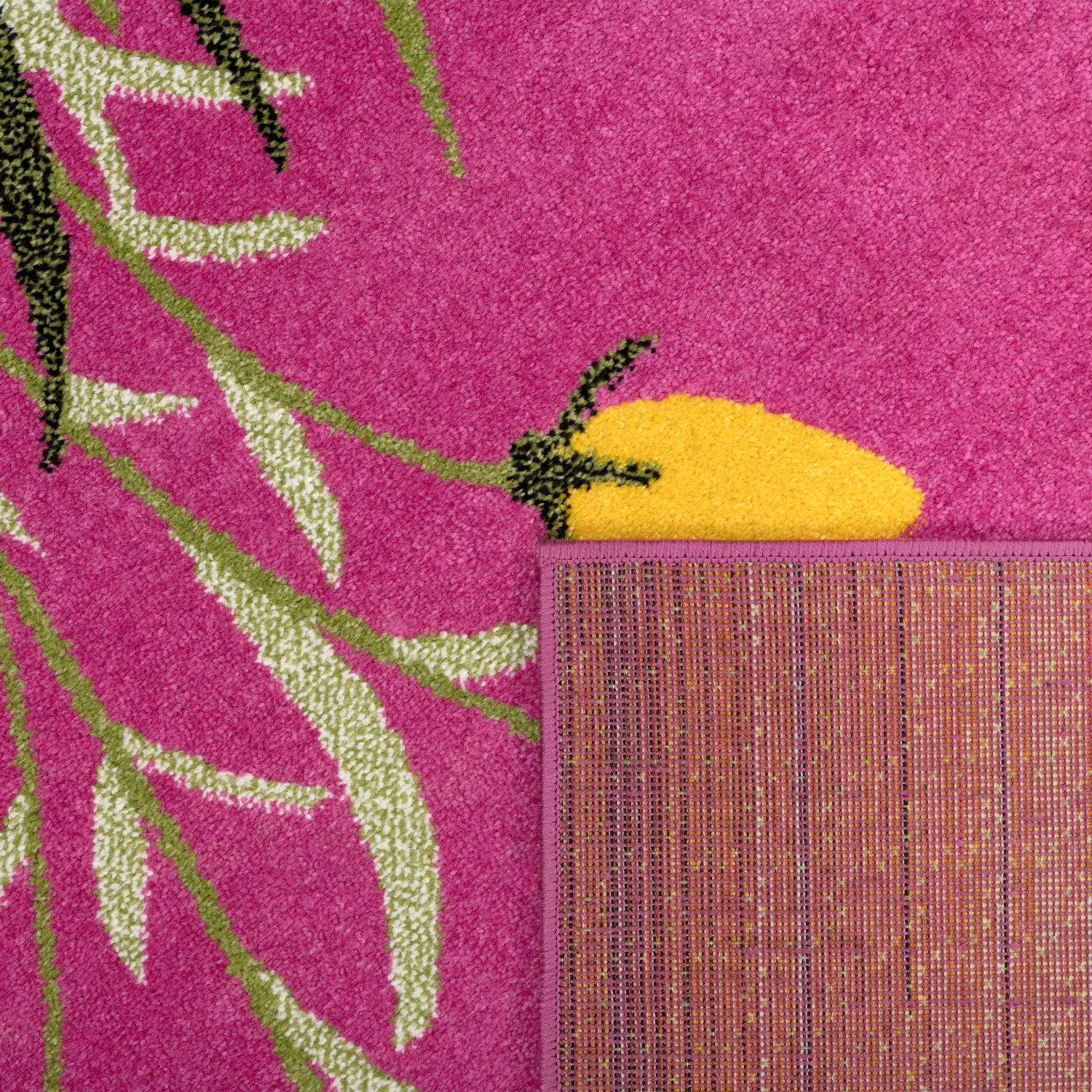 Kinder-Teppich Alma Fuchsia