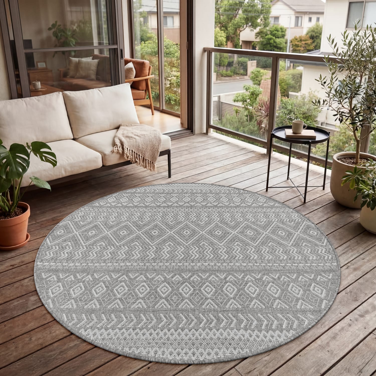 In- & Outdoor-Teppich Vermont Grau