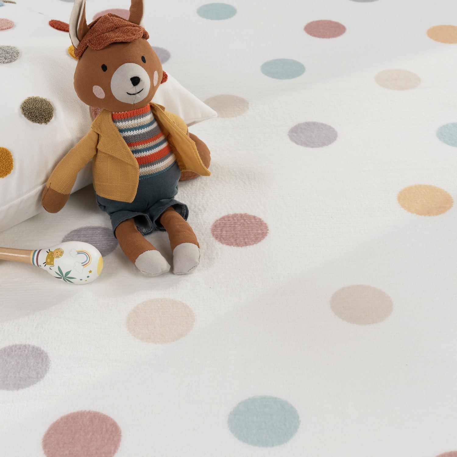 Kinderteppich waschbar Emilia Mehrfarbig