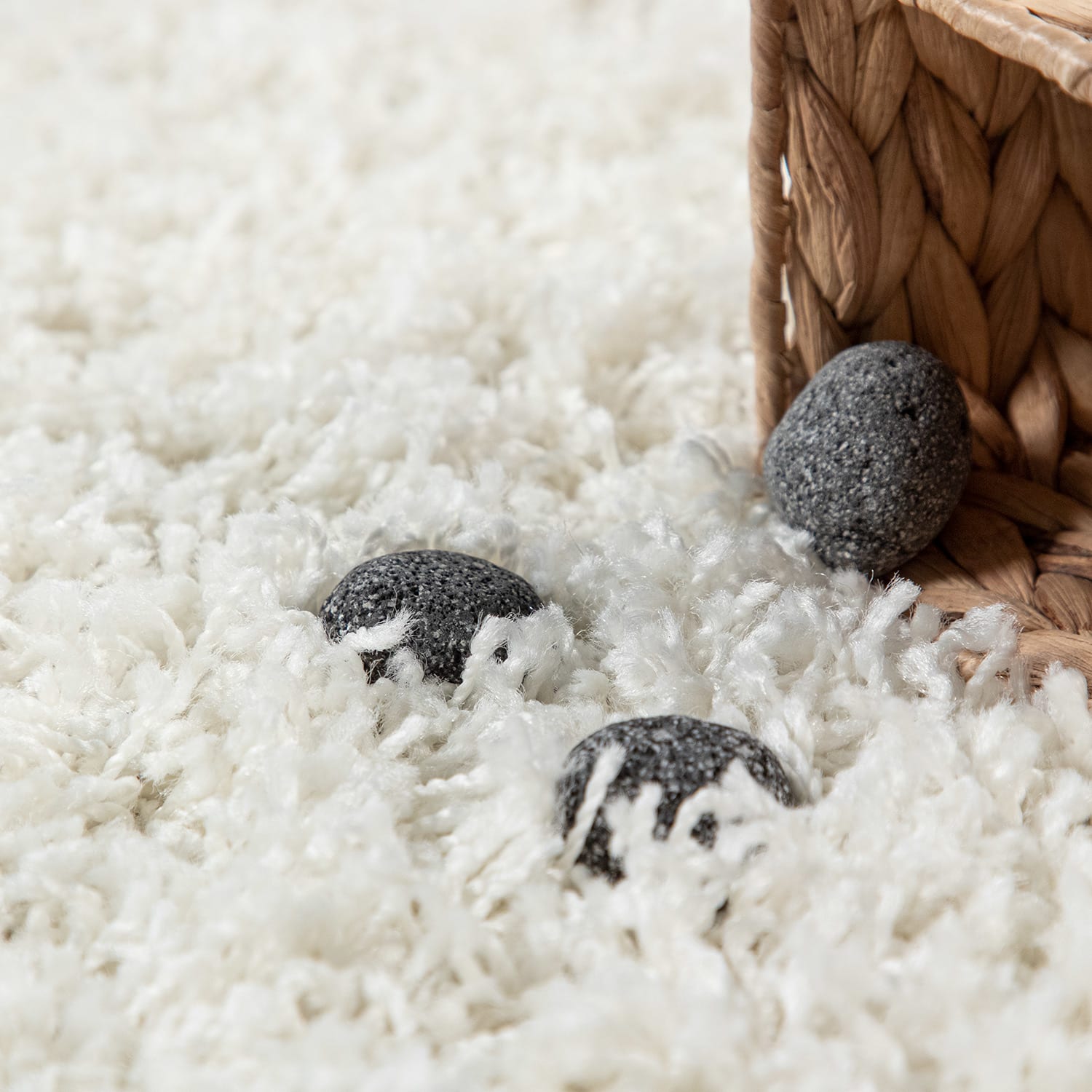 Shaggyteppich Twister Creme