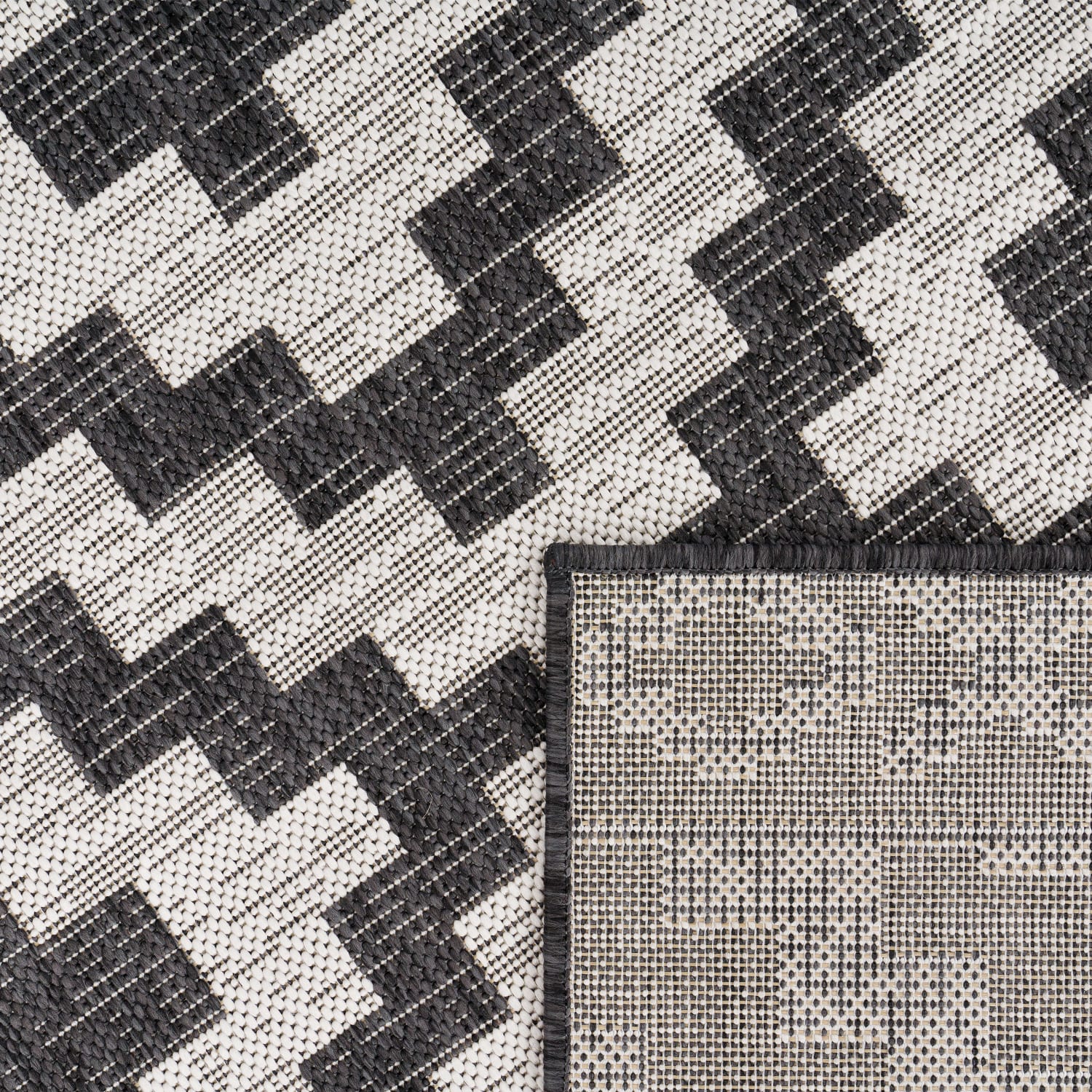 In- & Outdoor-Teppich Modena Schwarz