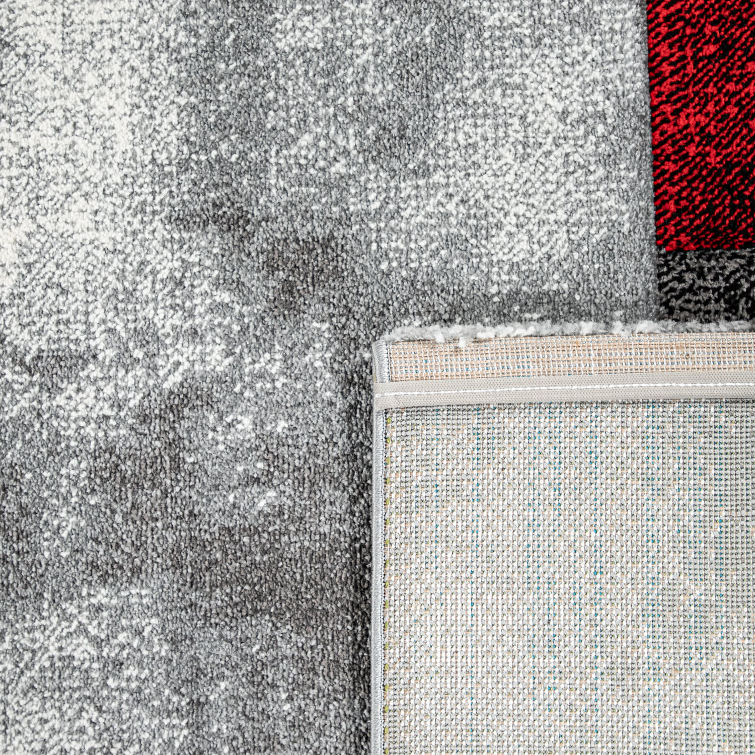 Moderner-Teppich Inferno Rot