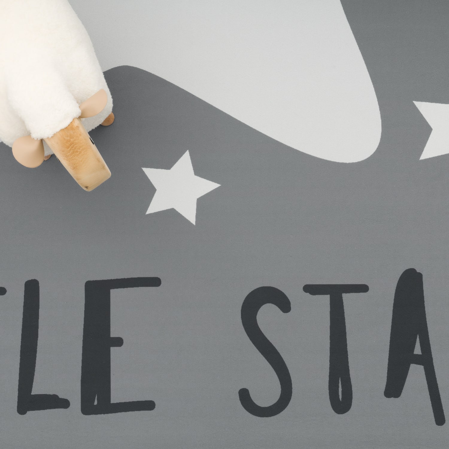 Kinderteppich waschbar Aleyna Grau