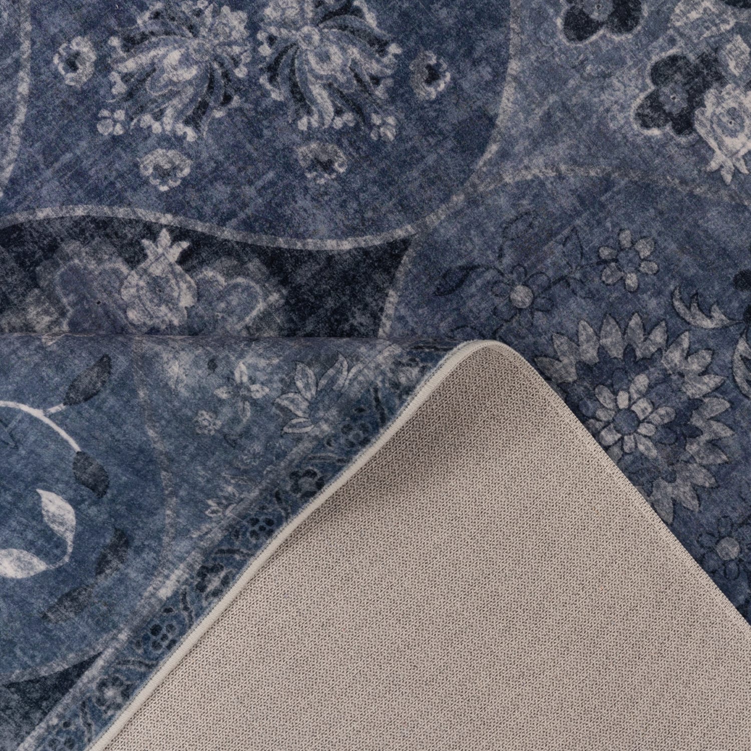 Teppich waschbar Semer Blau