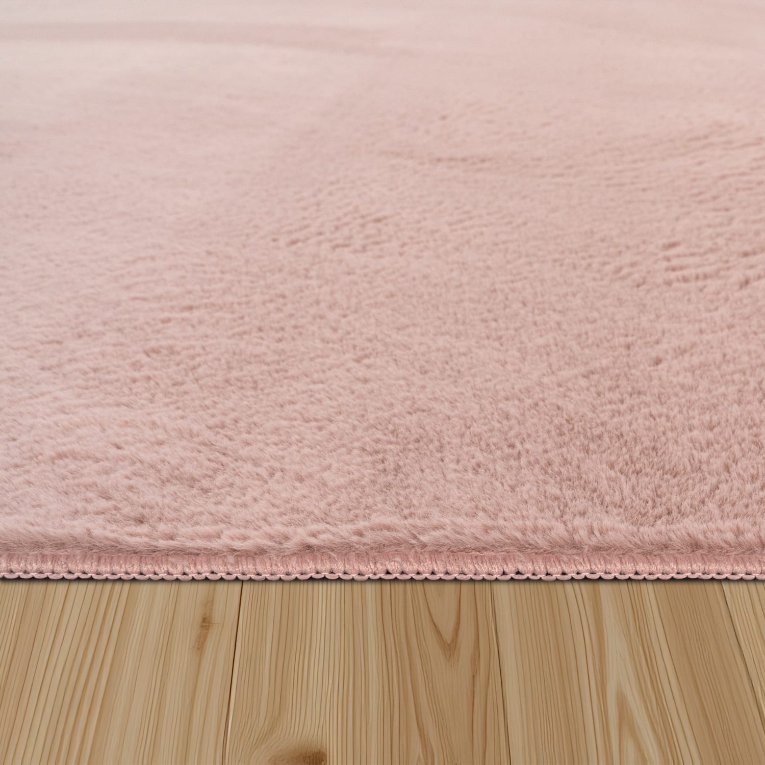 Flauschteppich Soft Pink