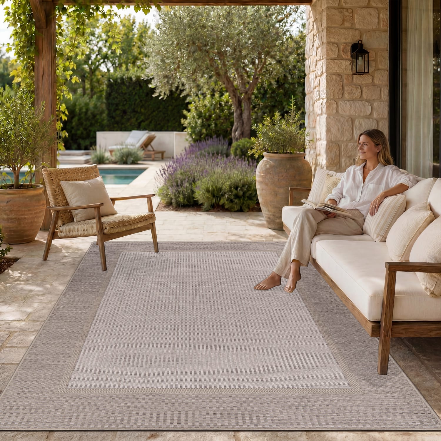 In- & Outdoor-Teppich Vermont Beige