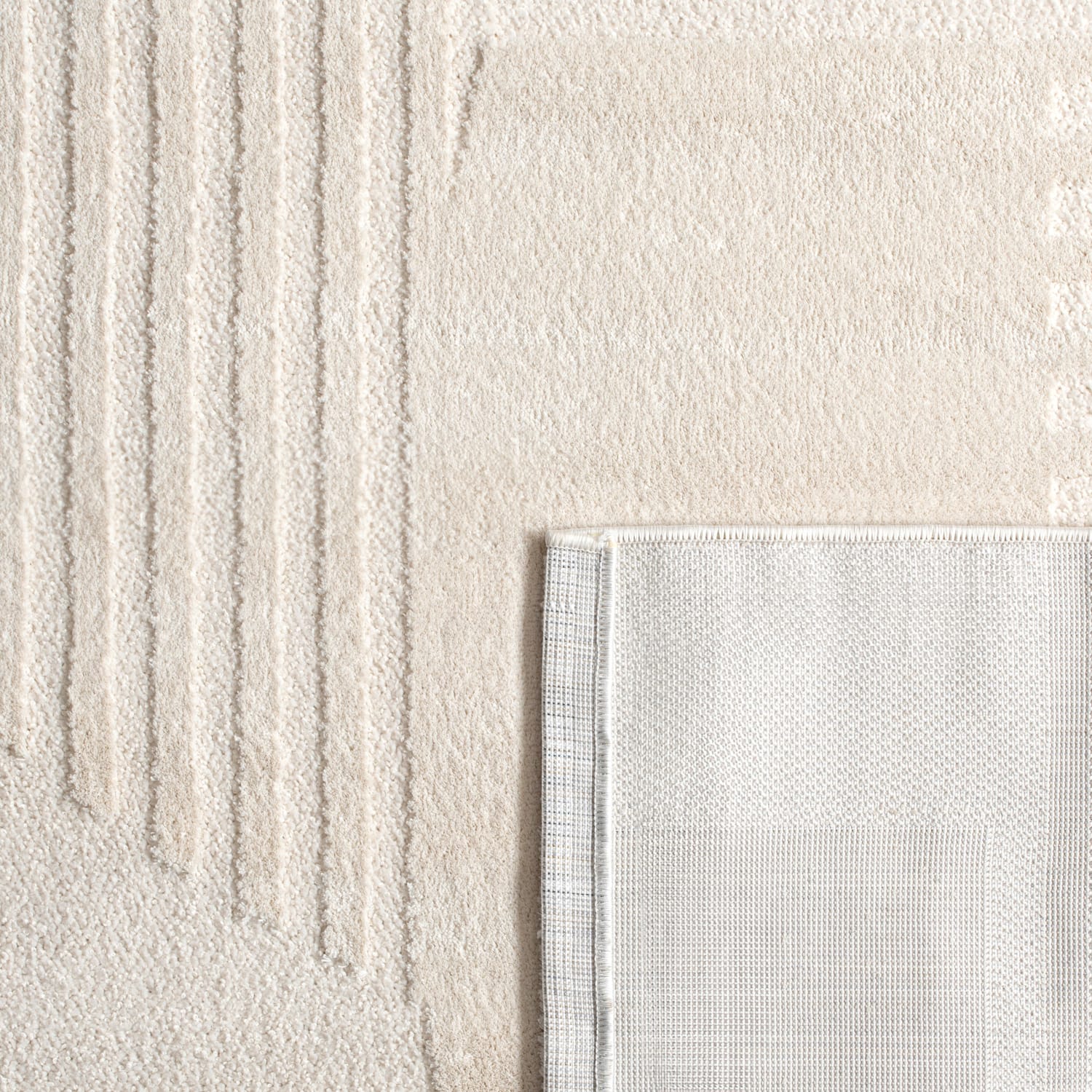 Moderner-Teppich Samos Creme