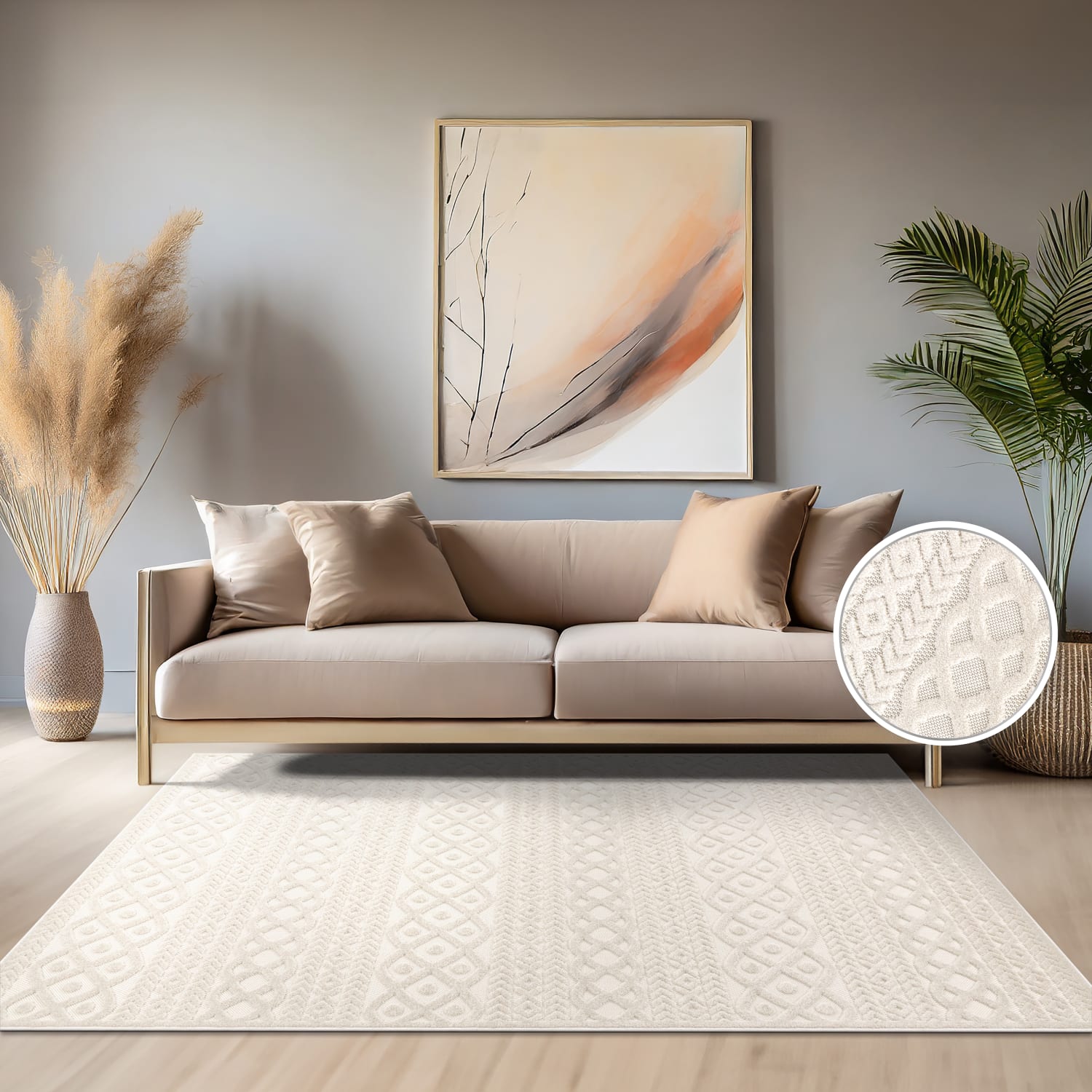 In- & Outdoor-Teppich Cotton Creme