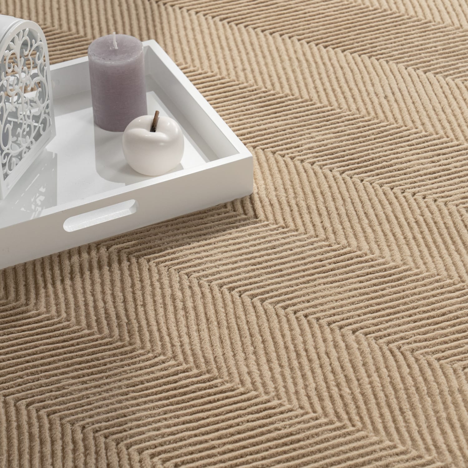 Teppich waschbar Haarlem Beige