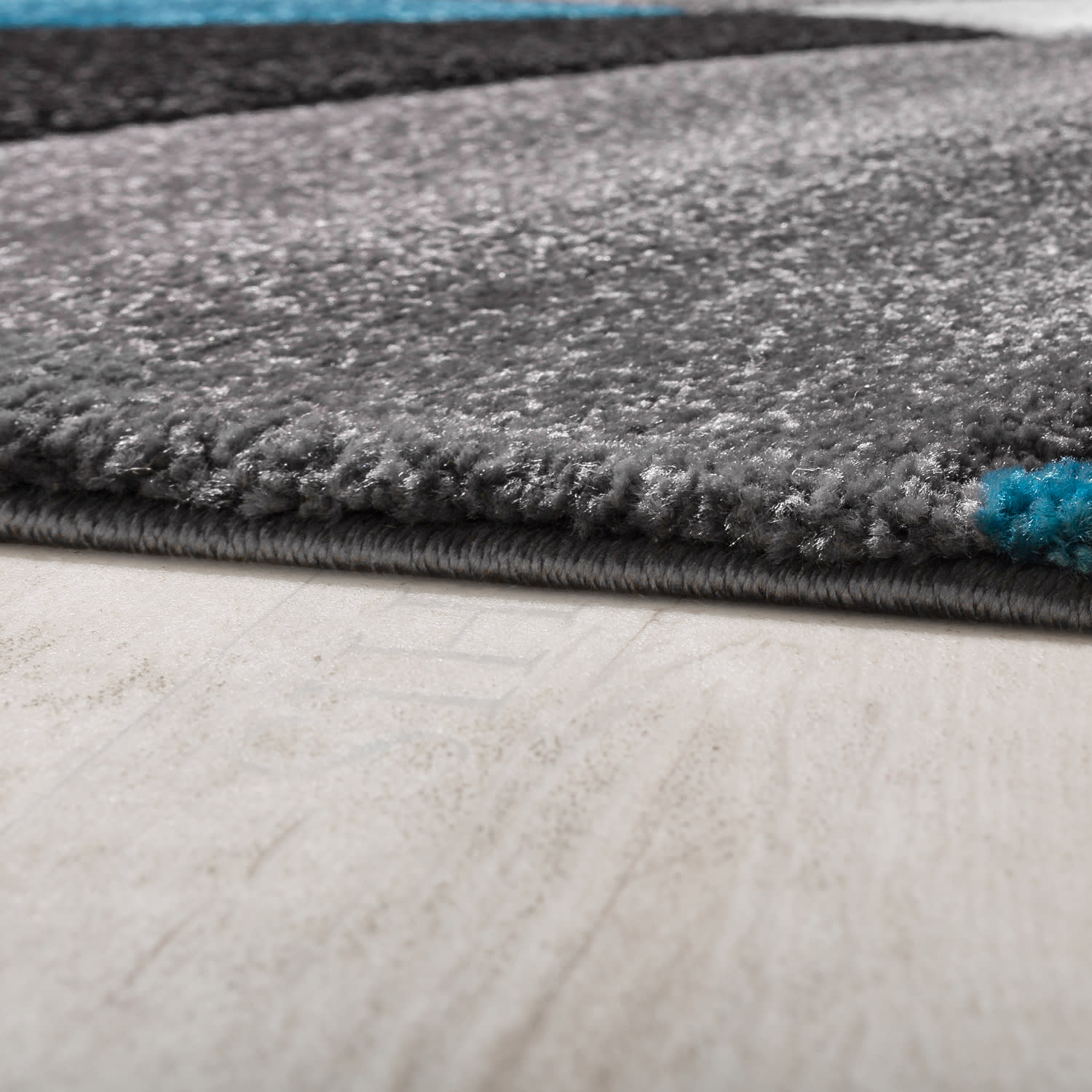 Moderner-Teppich Diamond Türkis