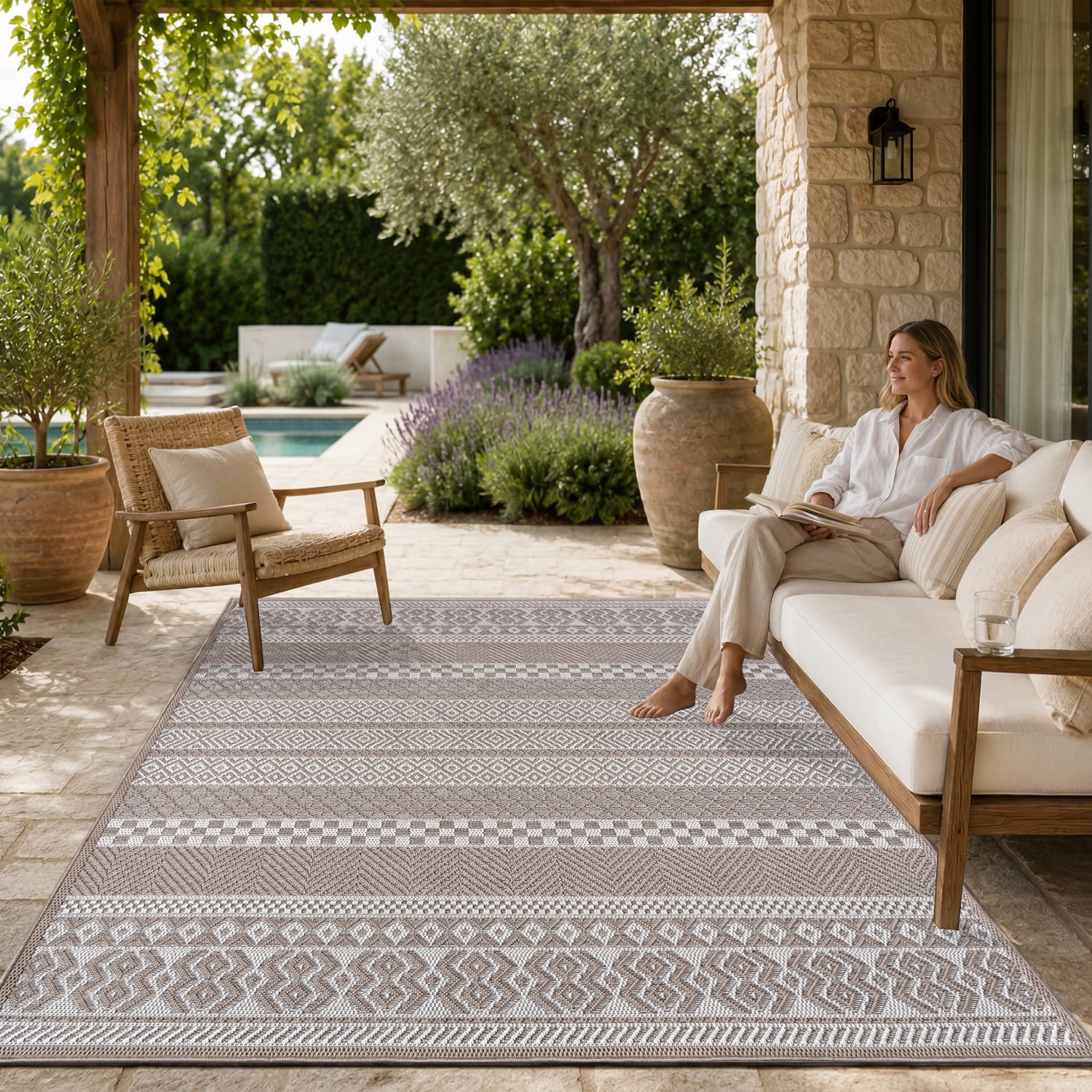 In- & Outdoor-Teppich Vermont Beige