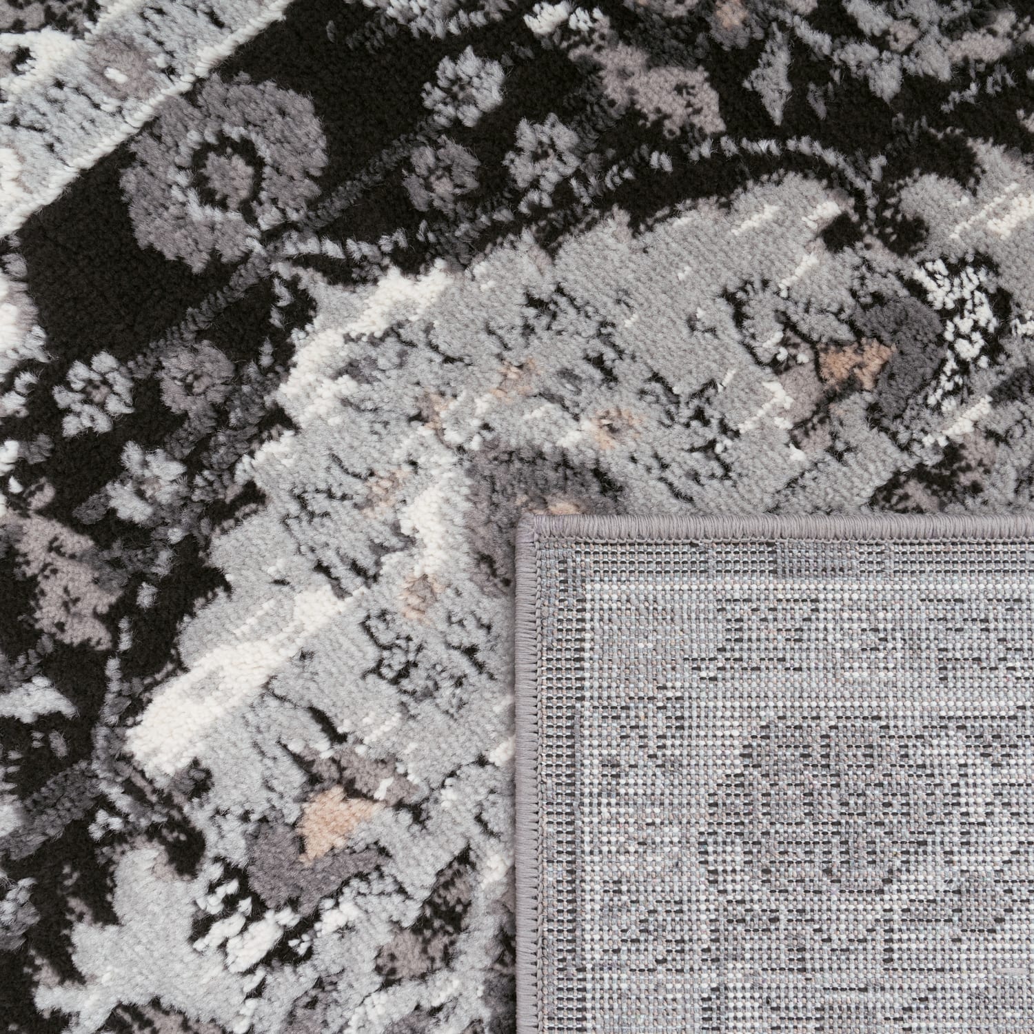 Vintage Teppich Pescara Schwarz