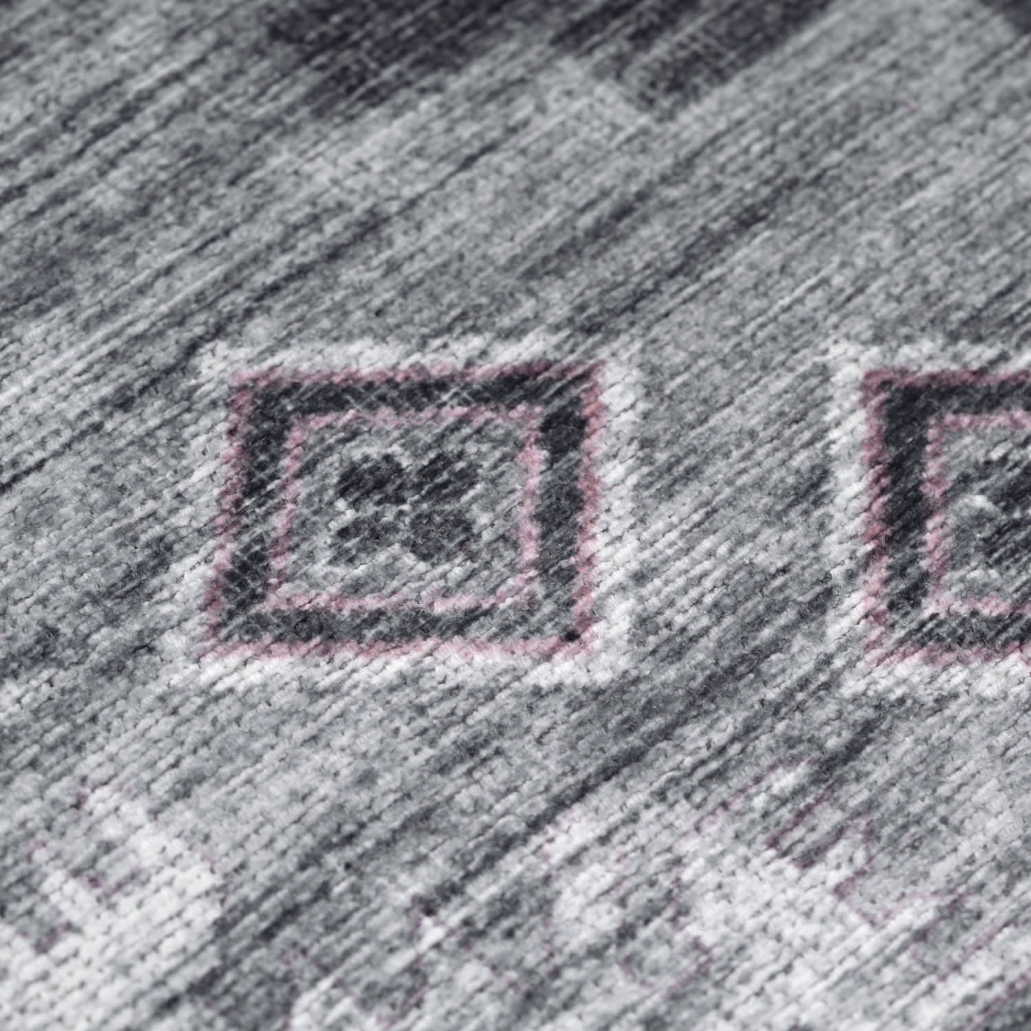 Teppich waschbar Bordeaux Grau