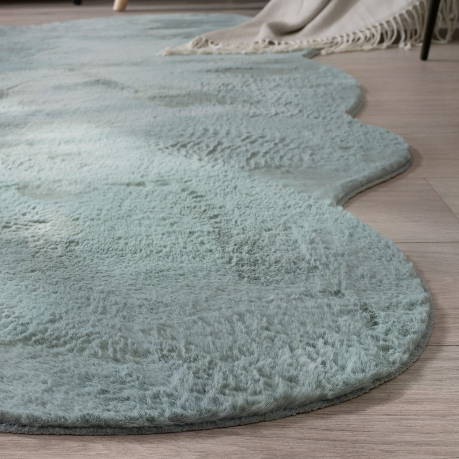 Fell-Teppich Pelt Türkis