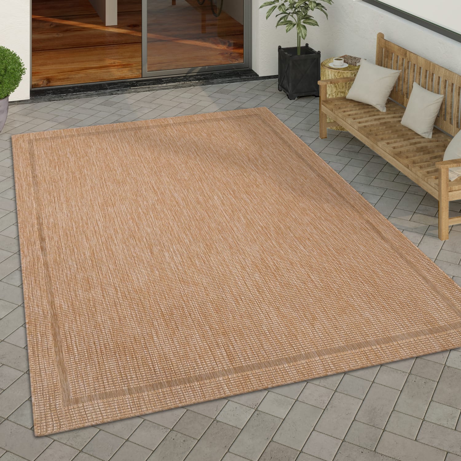 In- & Outdoor-Teppich Roma Beige