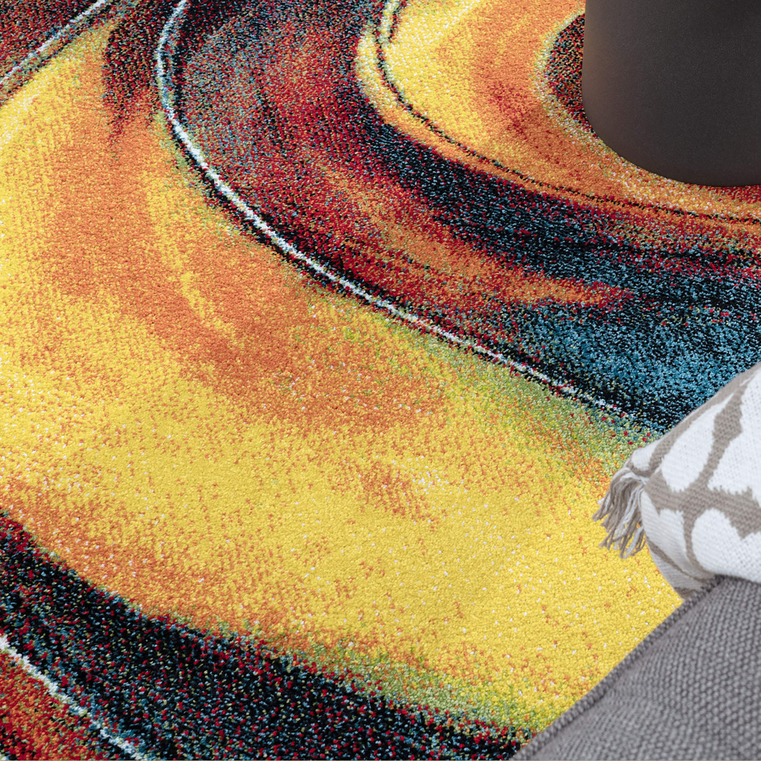 Teppich Canvas Mehrfarbig