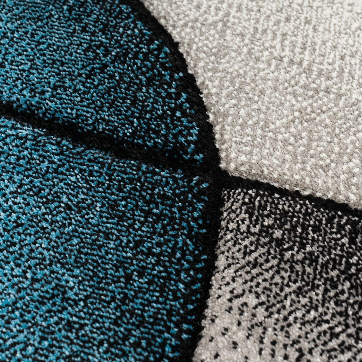 Moderner-Teppich Diamond Türkis