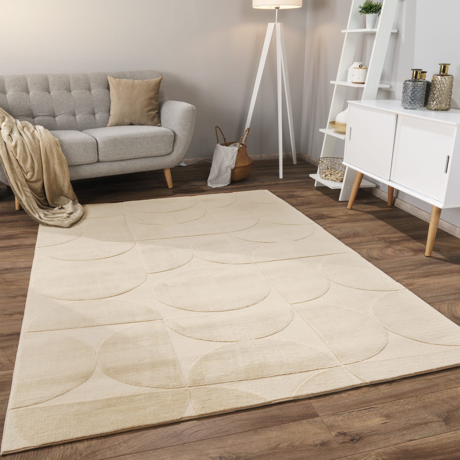 Fell-Teppich Lelystad Beige