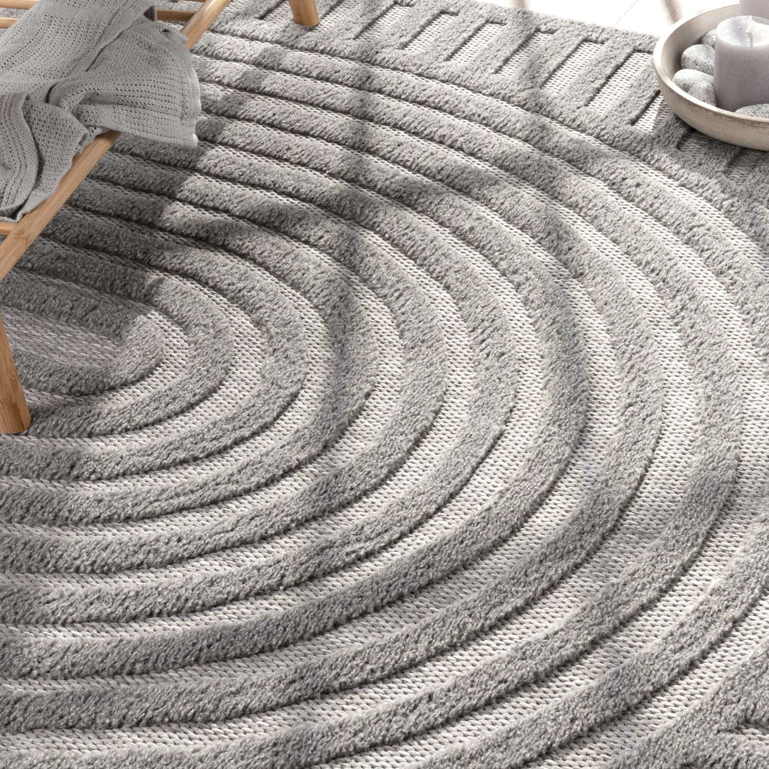 In- & Outdoor-Teppich Livorno Grau