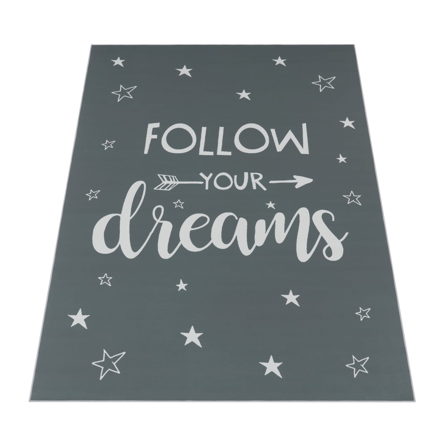 Kinderteppich waschbar Aleyna Anthrazit