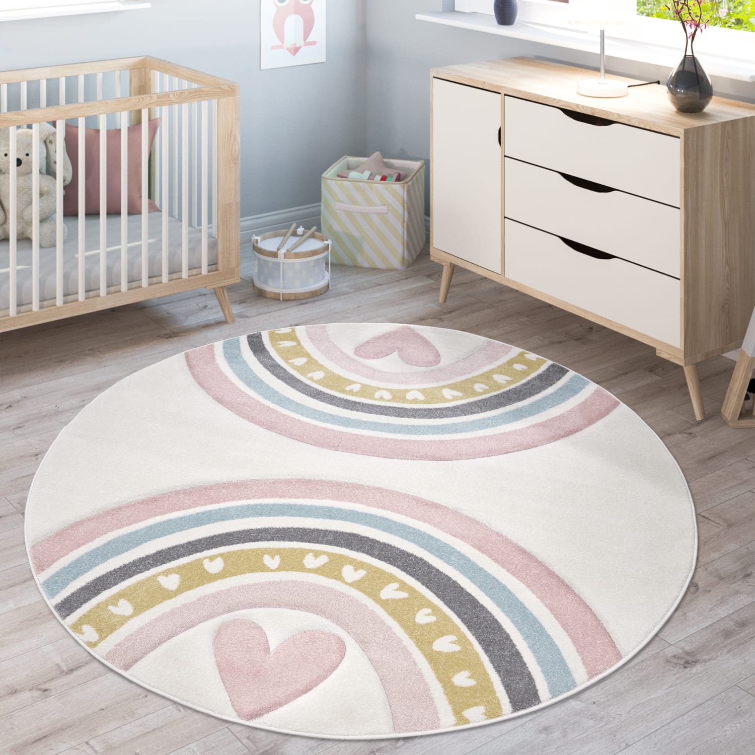 Kinder-Teppich Cosmo Pink