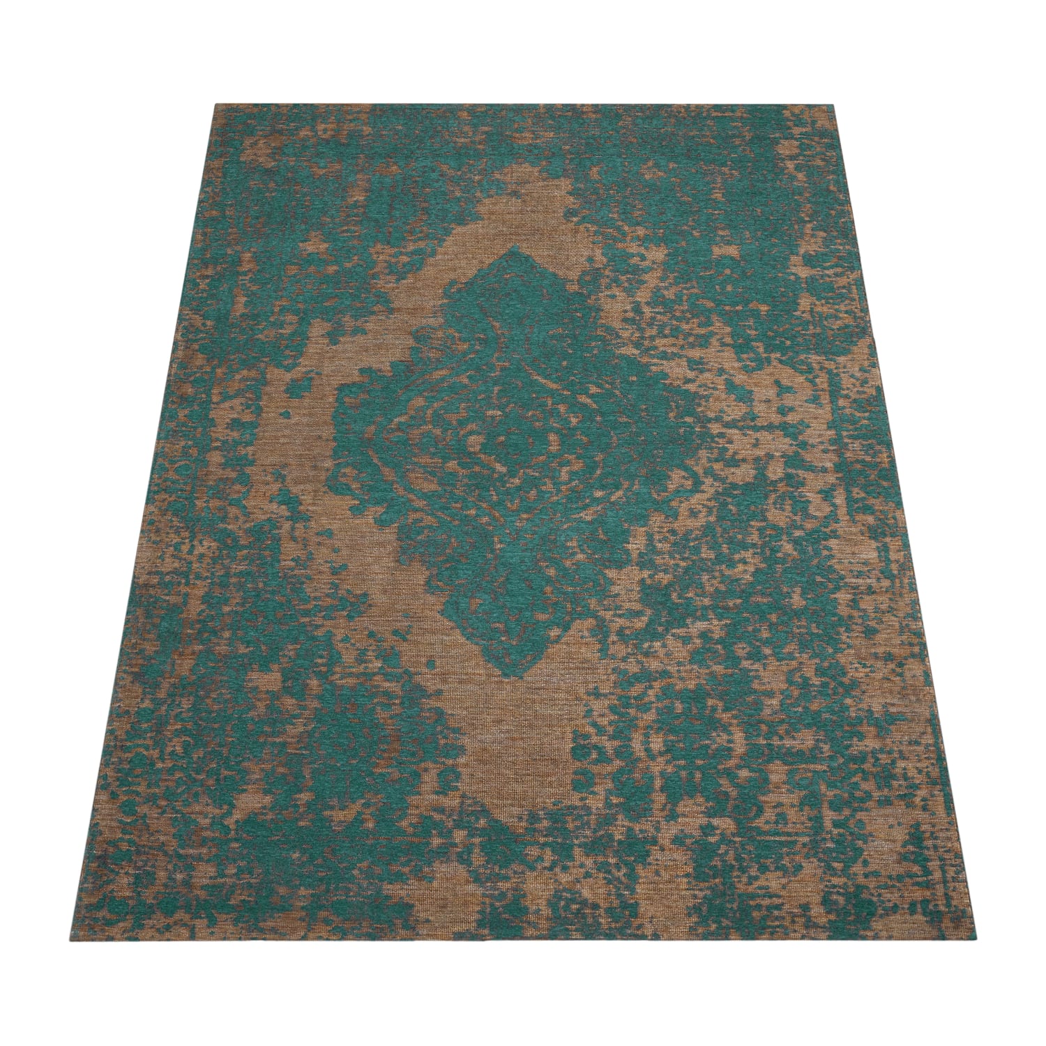 Flachgeweber Teppich Mariba Türkis