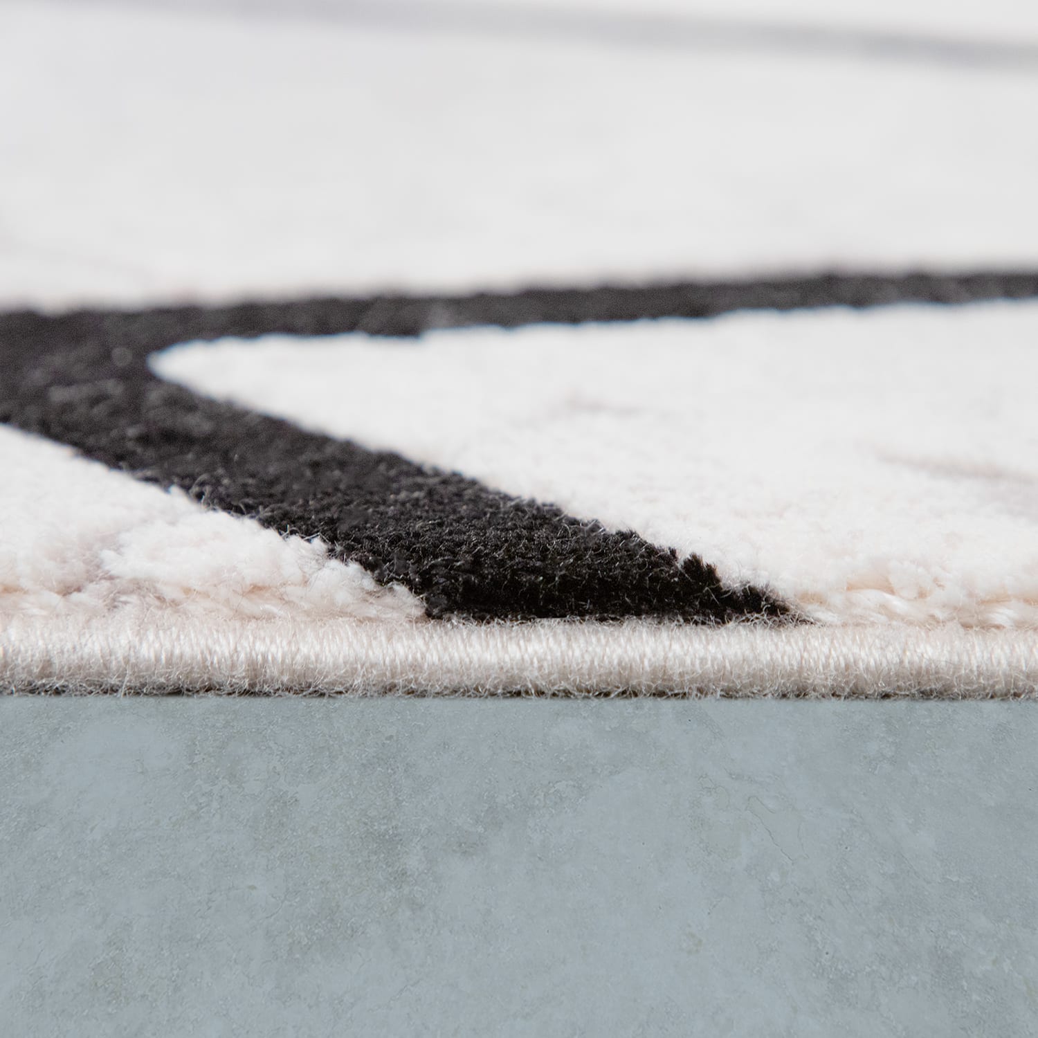 Vintage Teppich Teha Schwarz