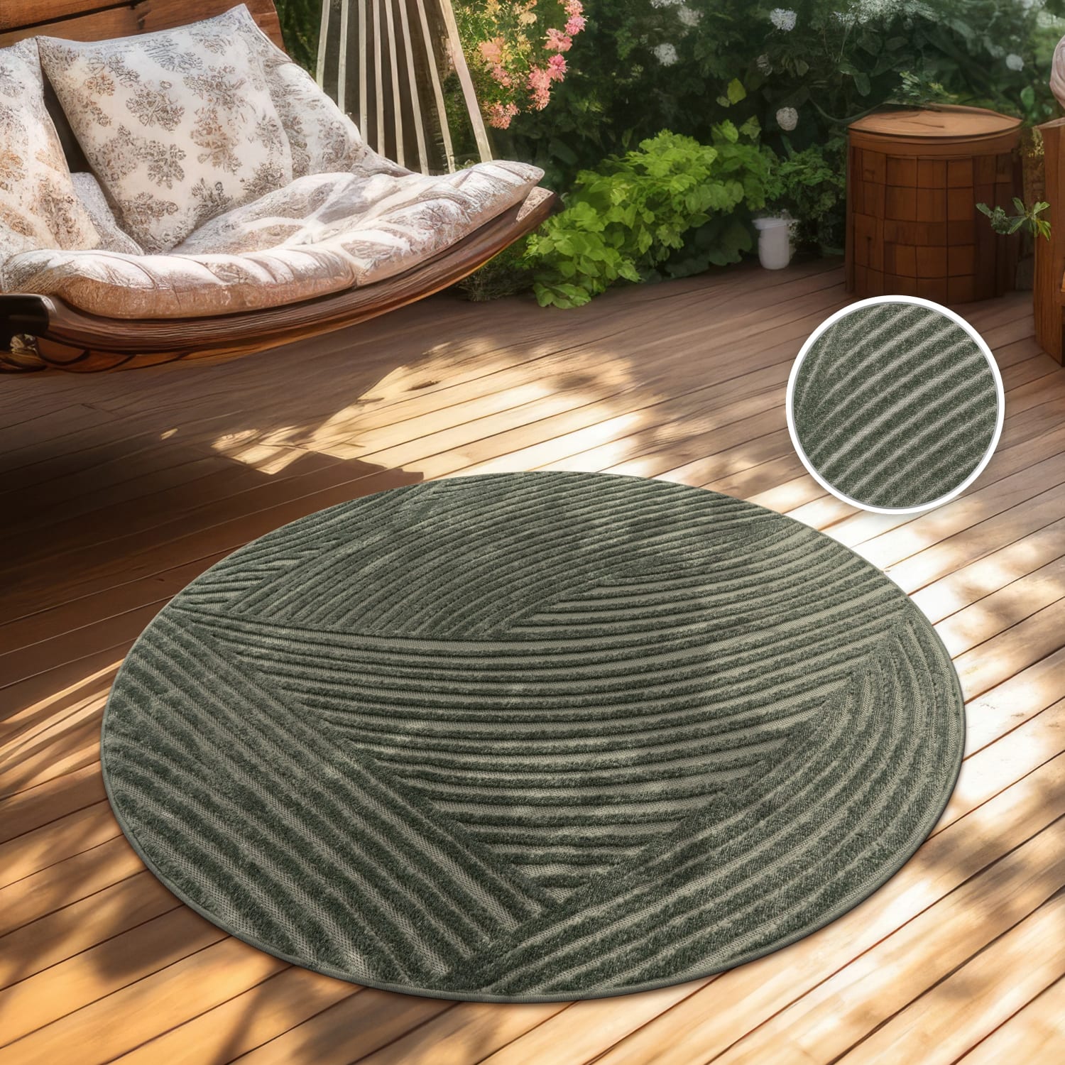 In- & Outdoor-Teppich Cotton Grün