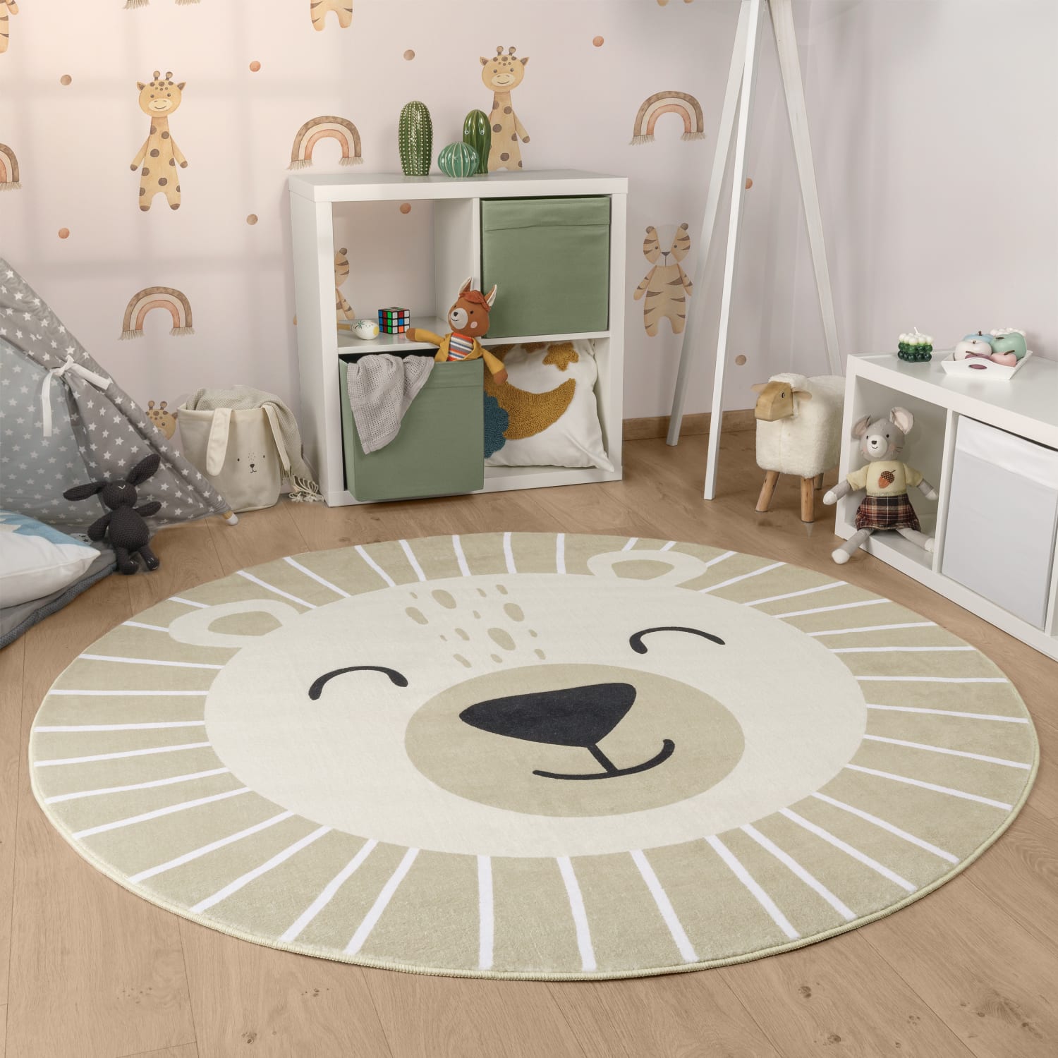 Kinderteppich waschbar Tosbik Beige