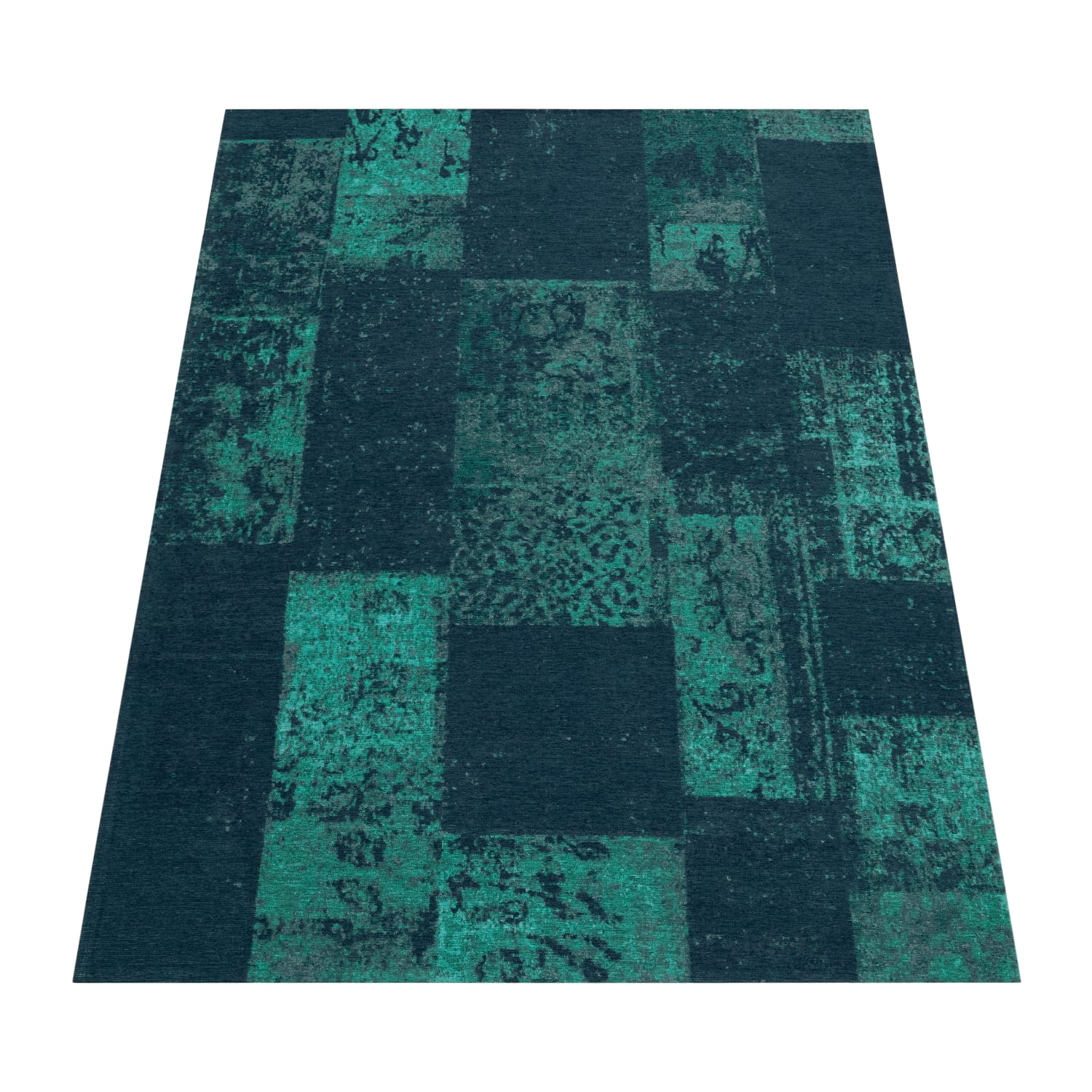 Flachgeweber Teppich Mariba Türkis