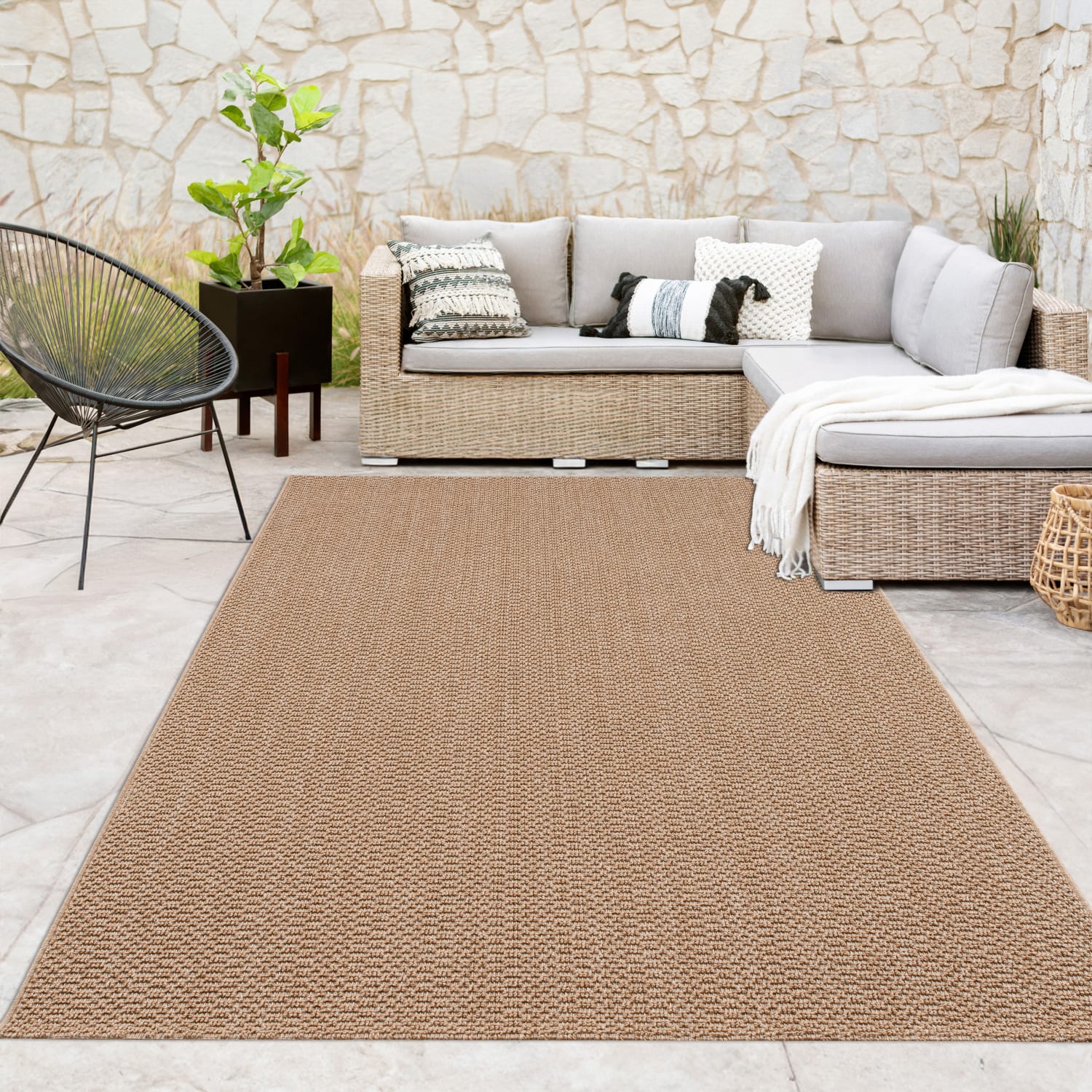 In- & Outdoor-Teppich Hamburg Beige