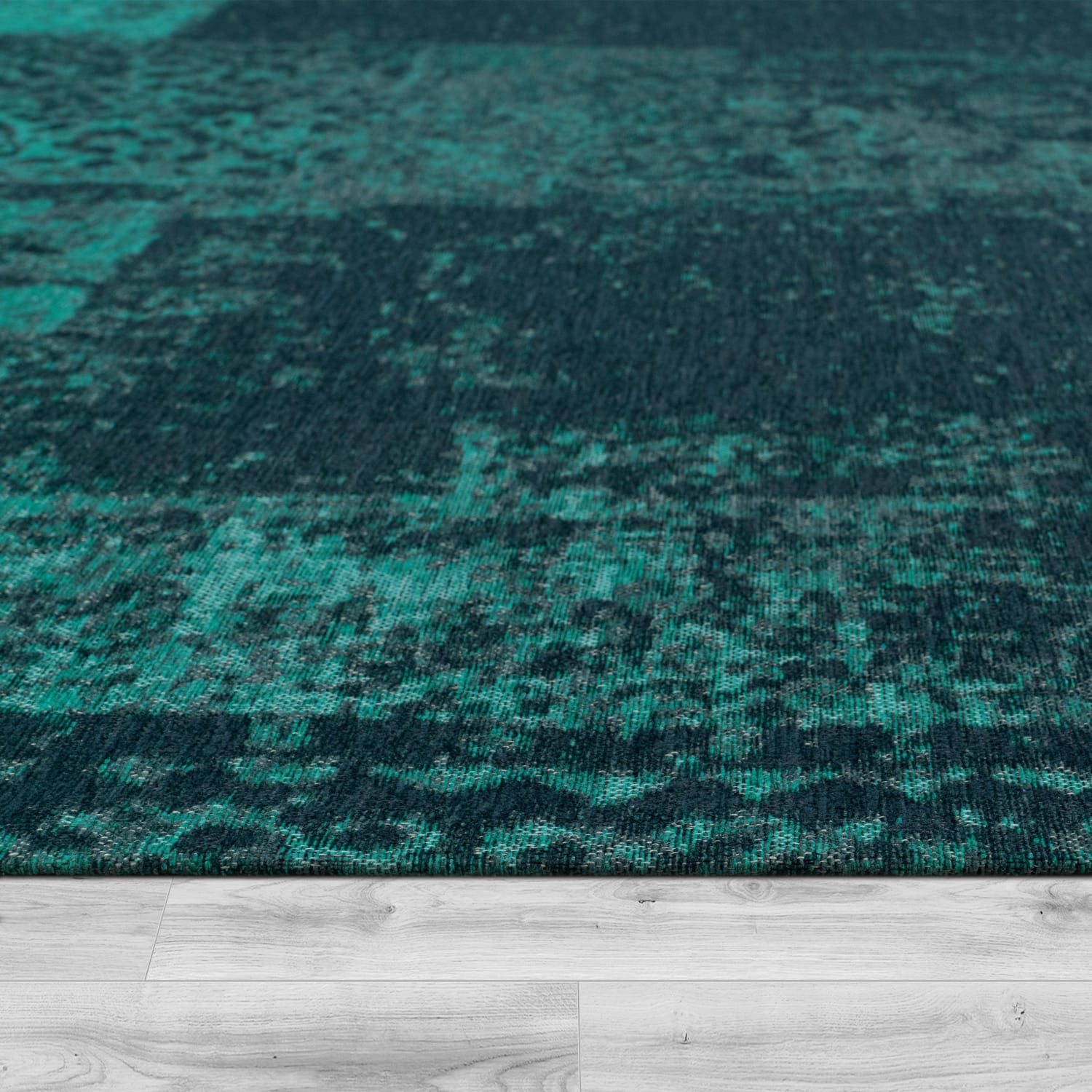 Flachgeweber Teppich Mariba Türkis