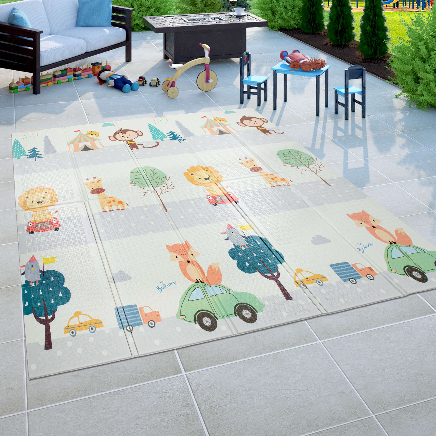 Spielteppich faltbar Folding Mat Mehrfarbig
