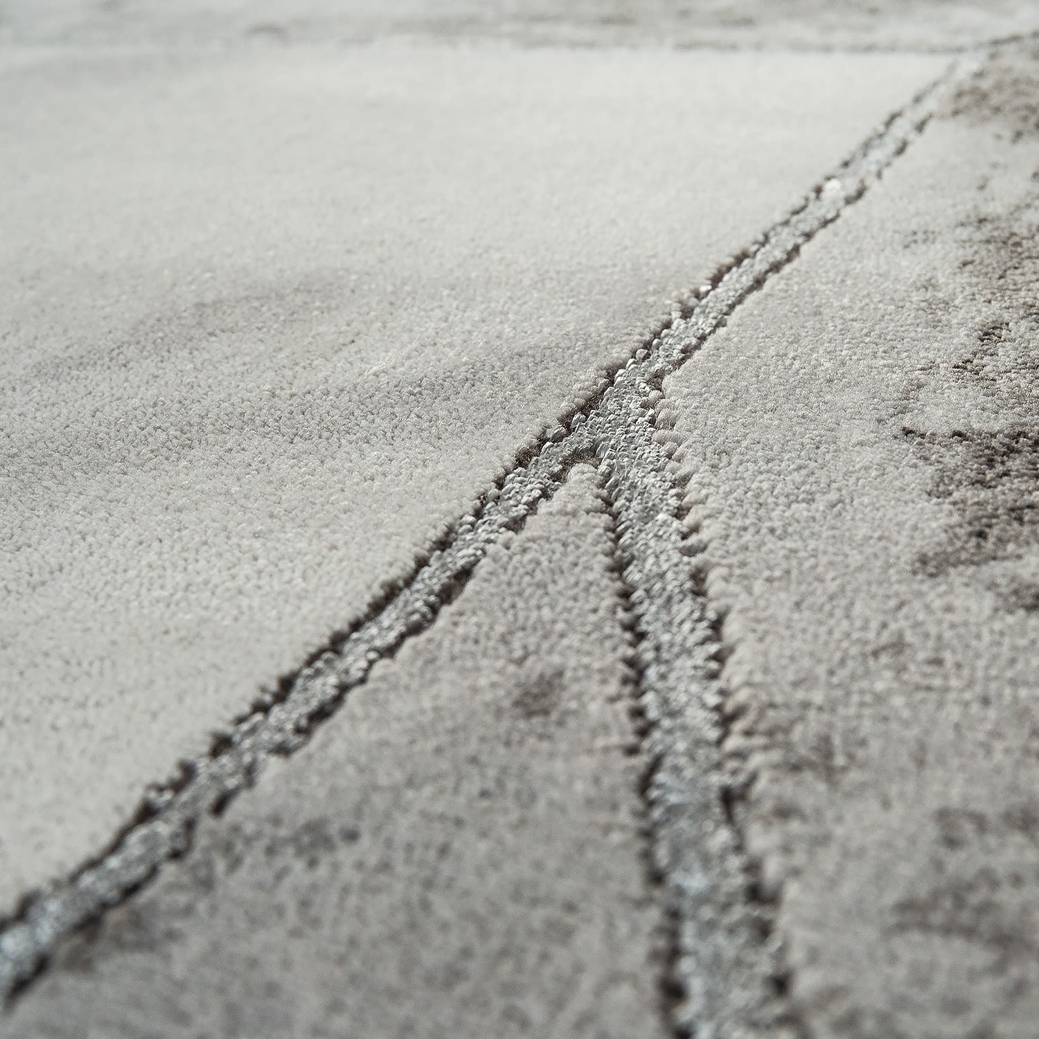 Teppich Kraft Silber