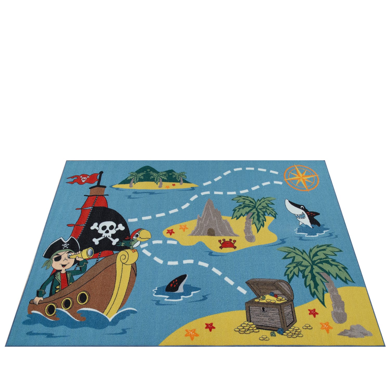 Kinder-Teppich Bino Türkis