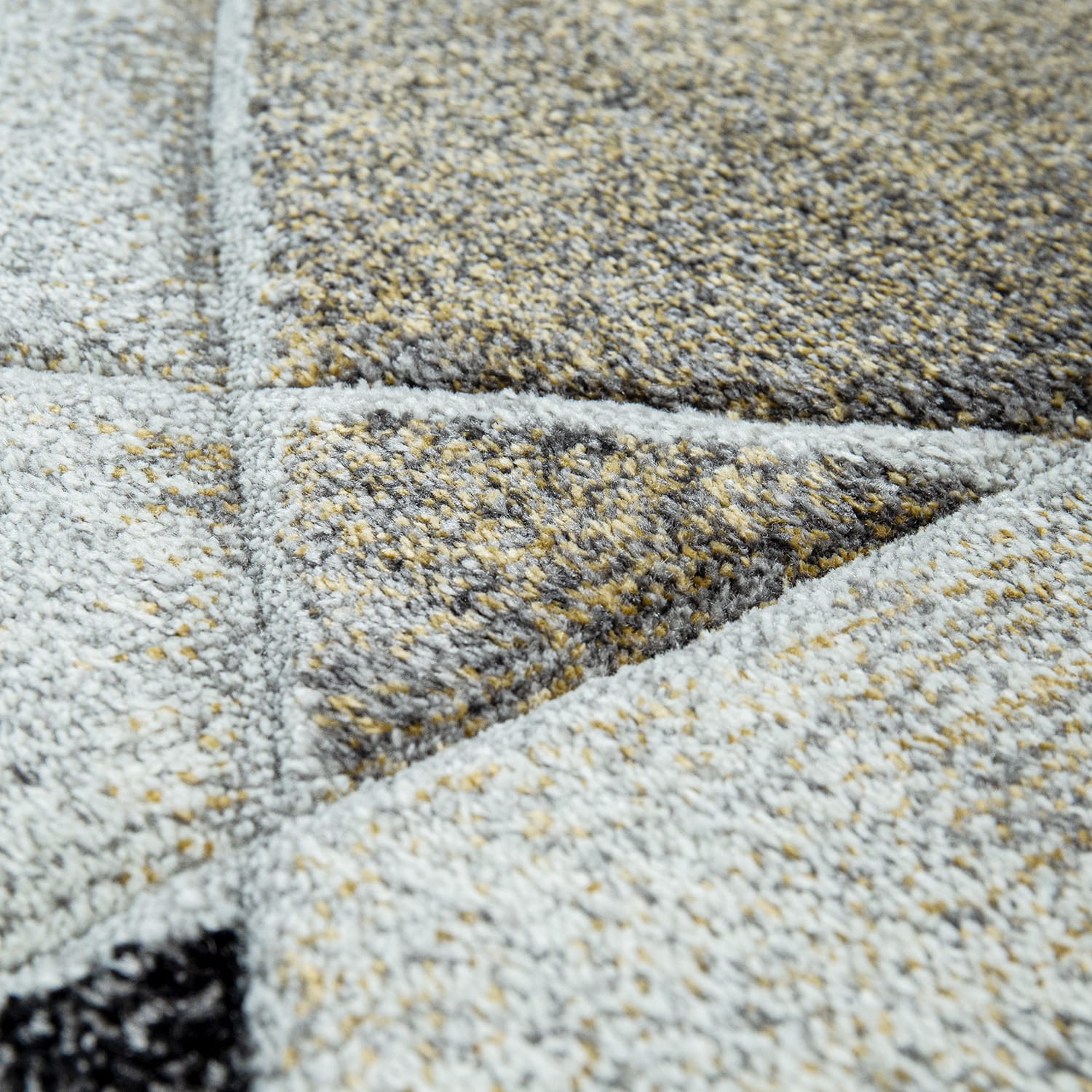 Moderner-Teppich Smaragd Gold