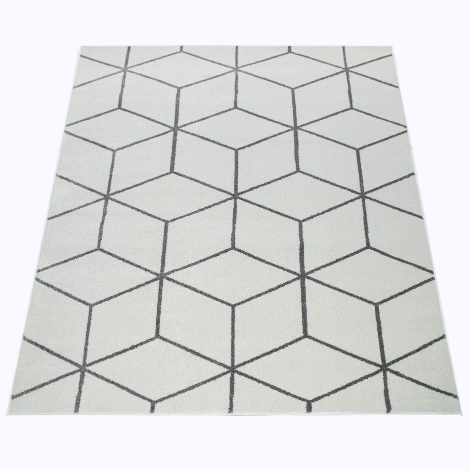 Moderner-Teppich Stella Weiß