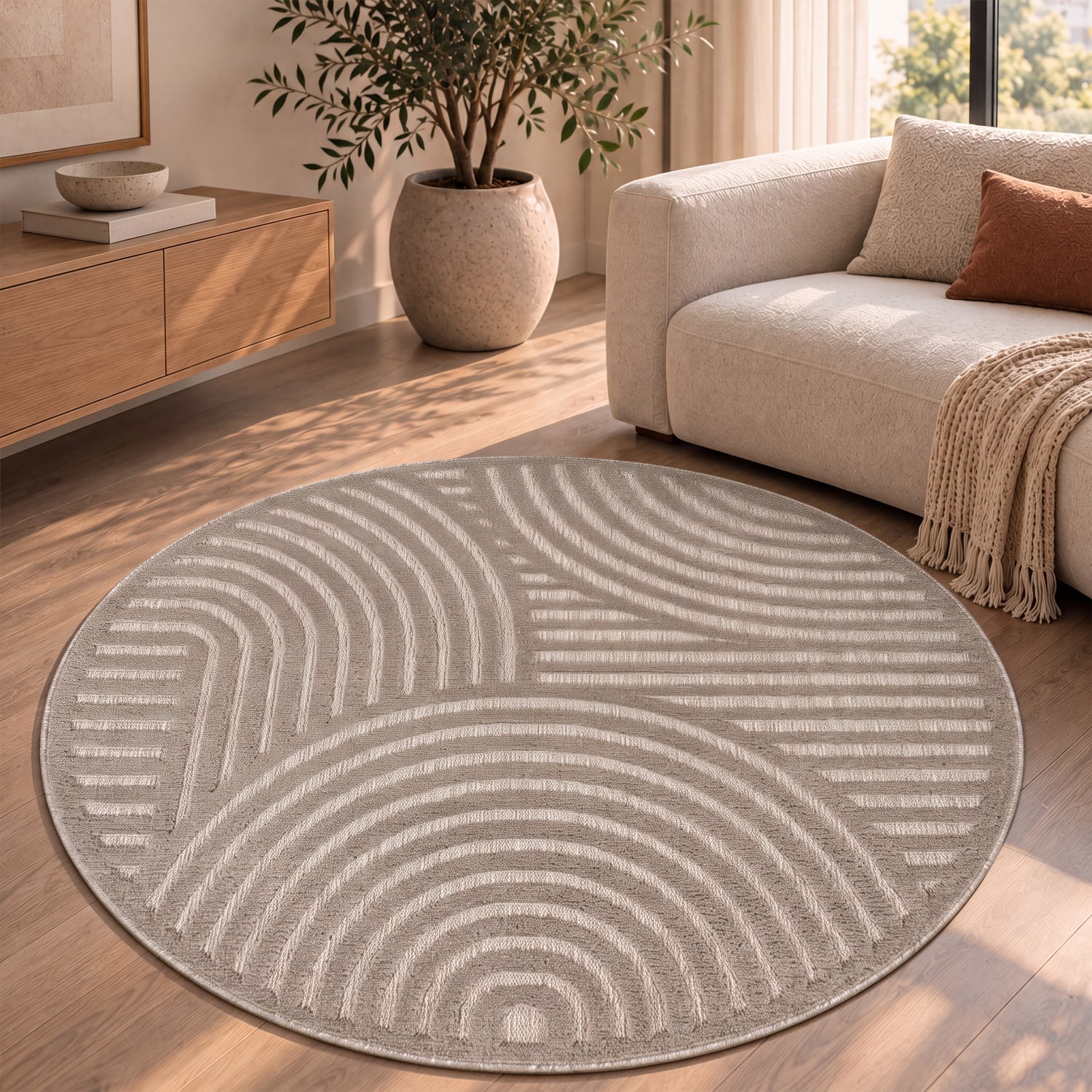 In- & Outdoor-Teppich Livorno Beige