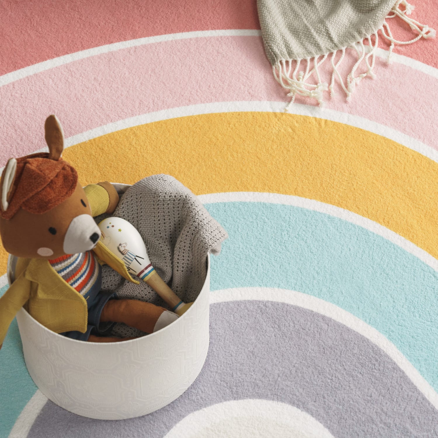 Kinderteppich waschbar Niloya Rosa