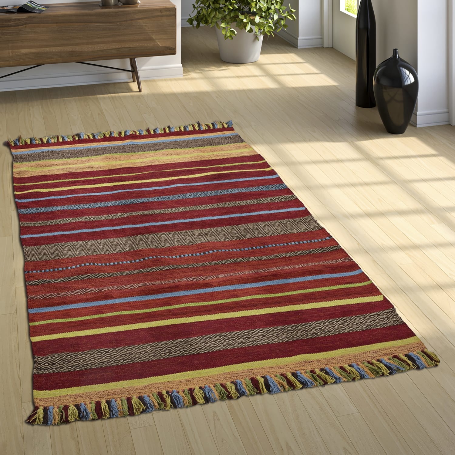 Teppich Kilim Terracotta