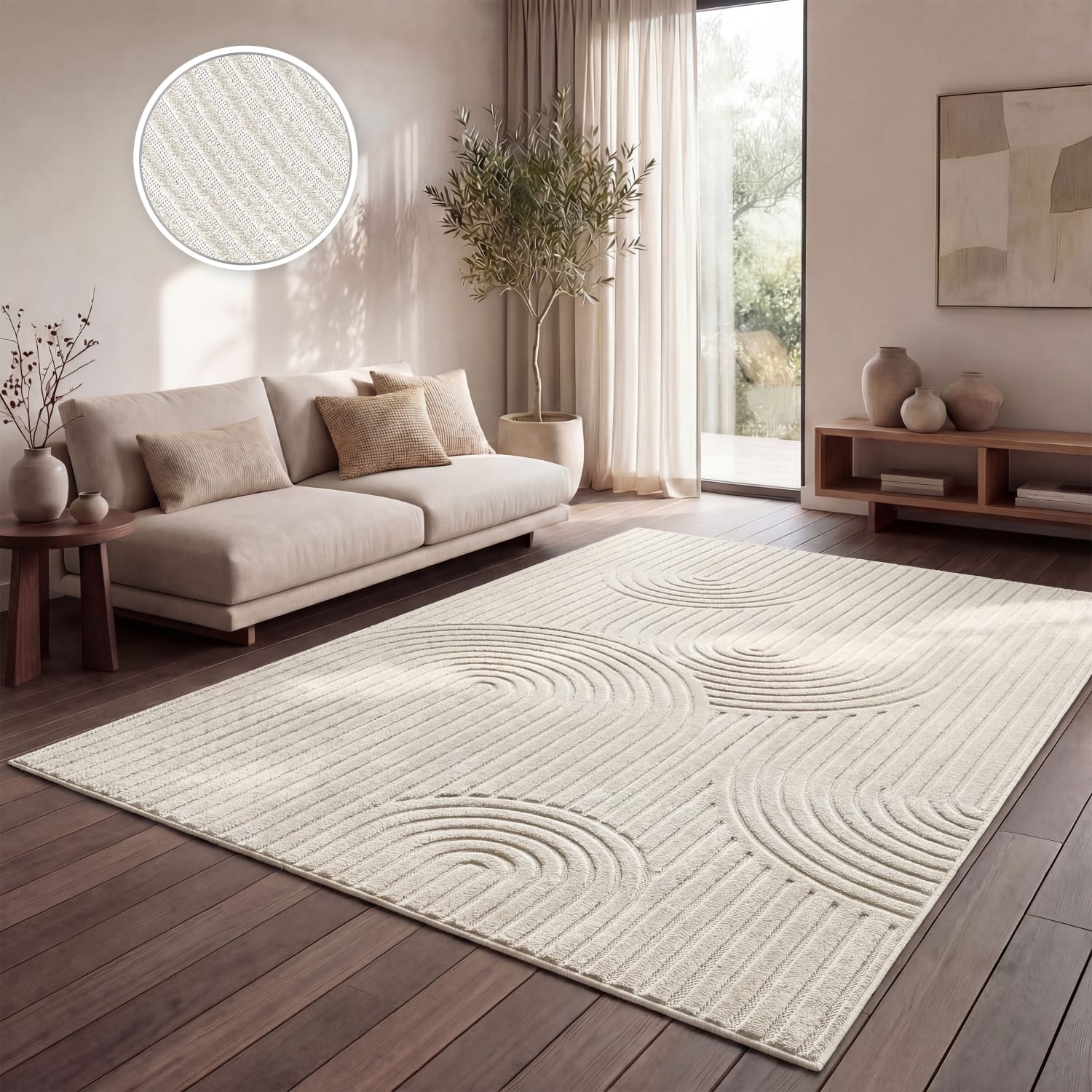 In- & Outdoor-Teppich Cotton Creme
