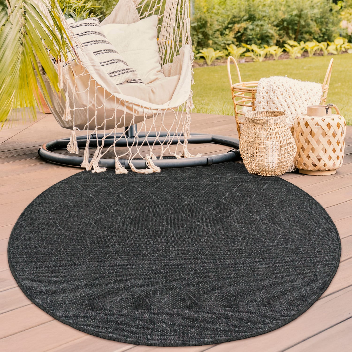 In- & Outdoor-Teppich Vermont Anthrazit