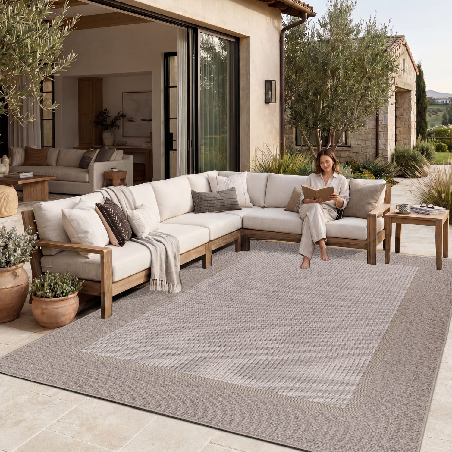 In- & Outdoor-Teppich Vermont Beige