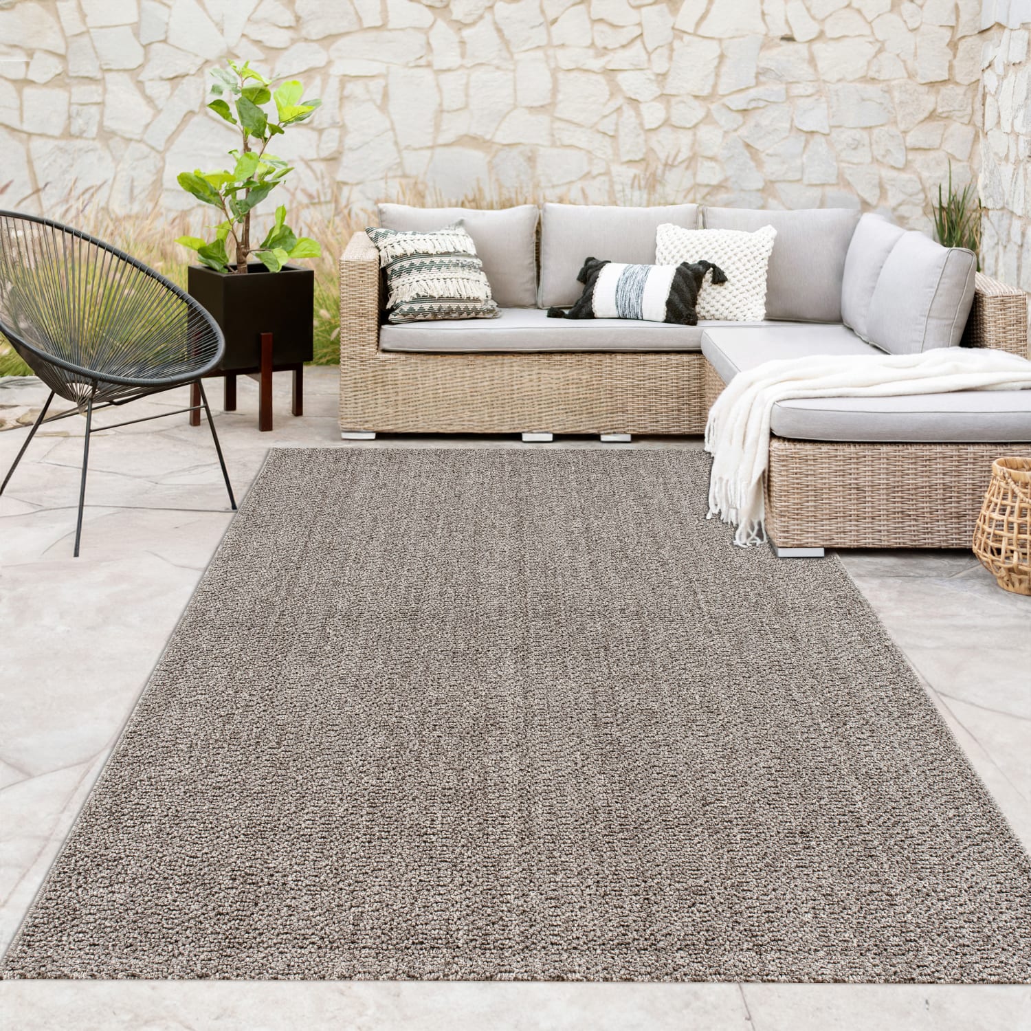 In- & Outdoor-Teppich Hamburg Grau