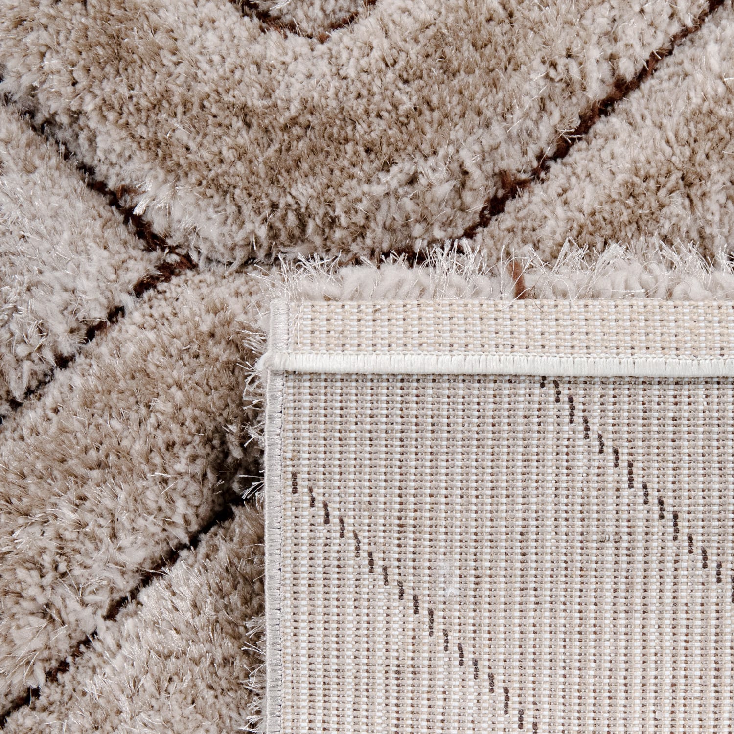 Hochflorteppich Palma Beige