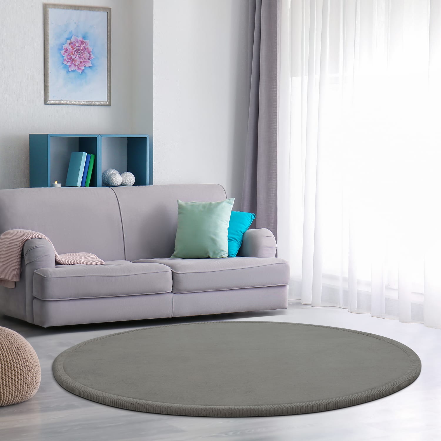 Kinderteppich waschbar Tatami Grau